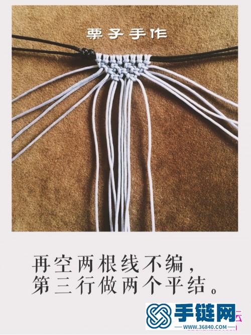 用繩編憤怒的貓頭鷹步驟圖