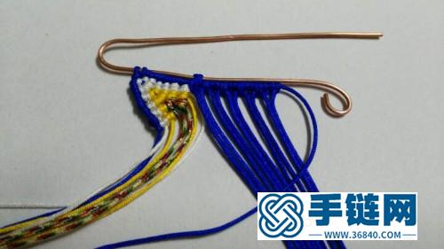 中國結(jié)編織的蝴蝶胸針圖片，有編法教程
