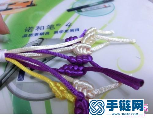 中國結小鑰匙鏈的制作步驟圖