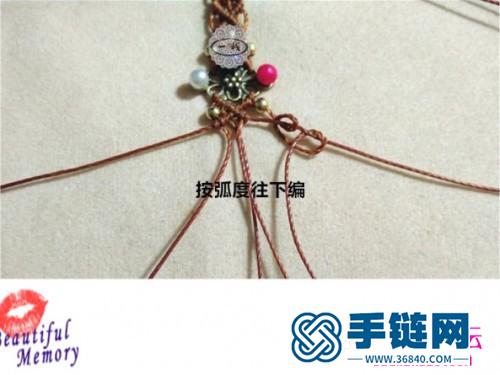 銅片串珠繞線戒指的制作方法