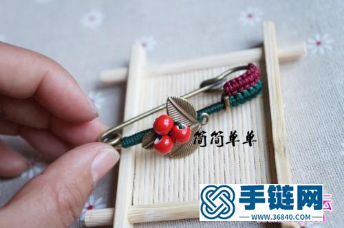 森女范兒胸針的制作方法