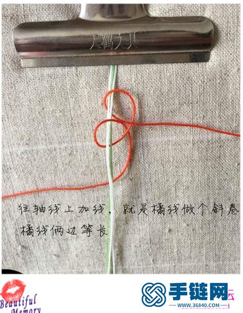 南美蠟線、金珠、銀珠花落枝頭胸針的詳細(xì)制作教程