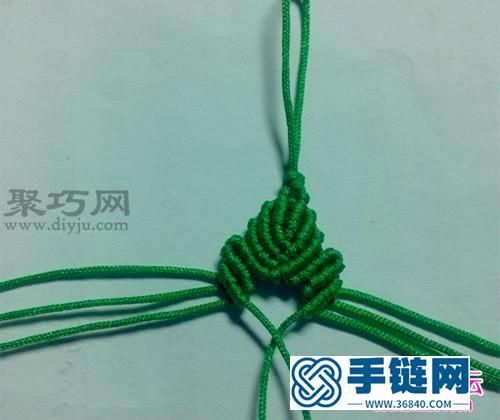 繩編簡單的手機鏈的方法