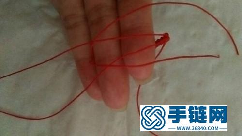中國結制作小小包石戒指教程