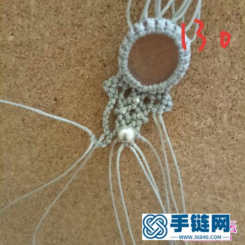 蠟線包西瓜晶手繩的制作方法