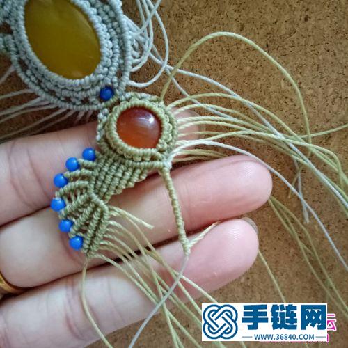 南美蠟線制作的飛翔之羽項鏈教程