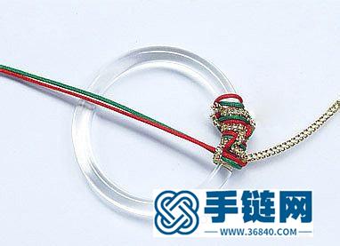 中國結編織制作的圣誕胸針圖解