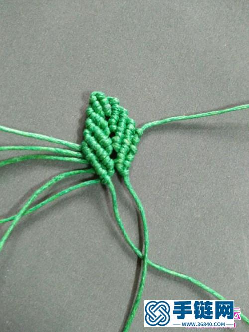 蠟線小葉子耳環的制作方法