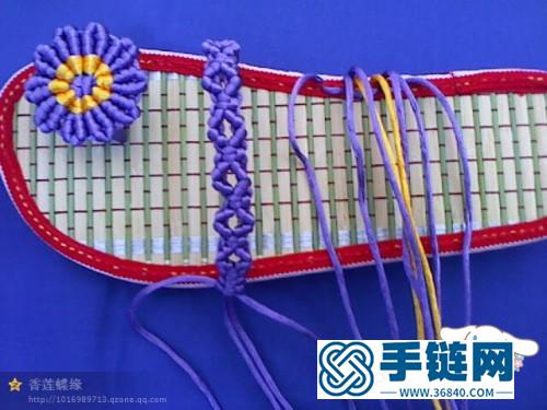 手編中國結(jié)拖鞋教程,拇指花拖鞋的編法