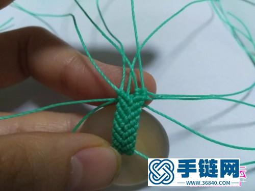 青蛇平安扣斜卷結(jié)吊墜項鏈的詳細(xì)編制圖解