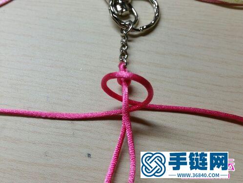 中國結繩編大蝦鑰匙鏈步驟圖片