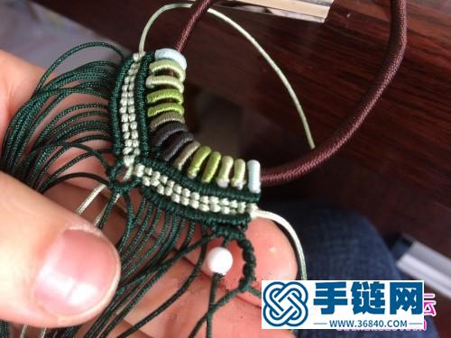 線圈鳳冠手繩的編制方法