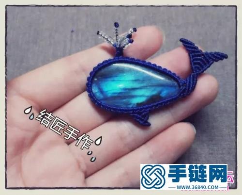 繩編包石小萌鯨的詳細編制教程