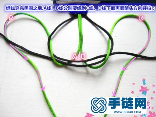 三生三世十里桃花手鏈編法步驟圖