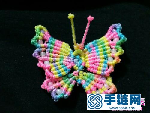 中國結蝴蝶胸針的編制方法步驟
