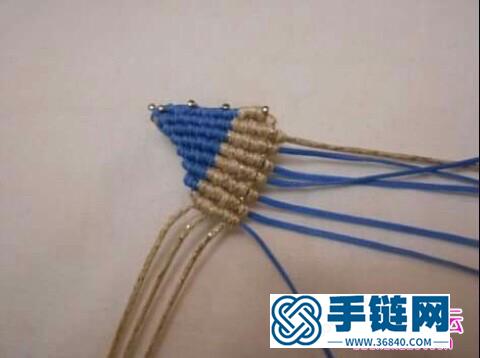 中國結編織五瓣花的方法圖解