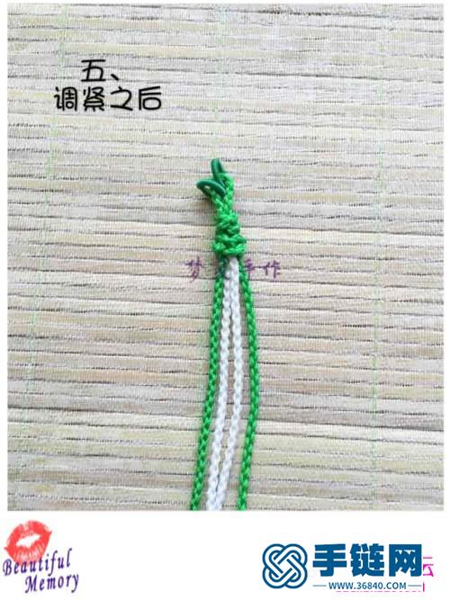 中國結(jié)團花掛飾的編織