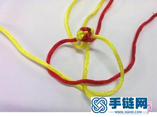 中國結(jié)心形雙心結(jié)的制作圖解