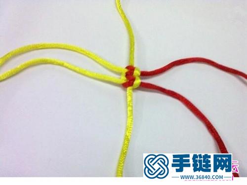 中國結(jié)心形雙心結(jié)的制作圖解