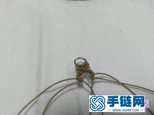 南美蠟線斜卷結(jié)耳環(huán)的詳細(xì)編制圖解