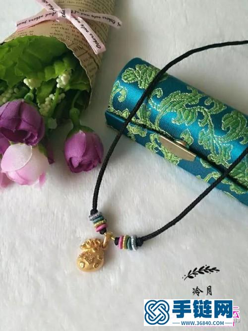 繩編民族風(fēng)鎖骨鏈的編制圖解