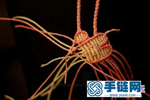 中國結娃娃臉手繩的編法圖解