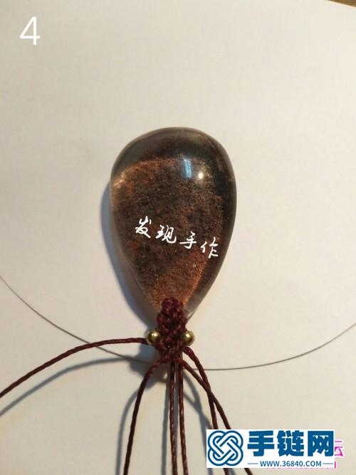 蠟線圓珠水晶吊墜鑰匙扣的制作