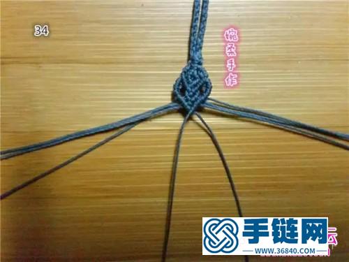 中國結(jié)編織項鏈尾扣方法圖解