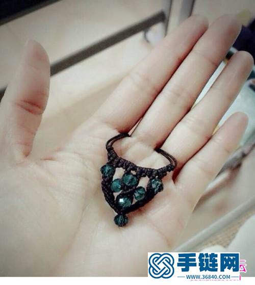 閃耀的水晶珠編織的飾品圖解