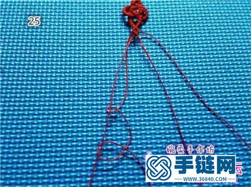 中國結(jié)編織同心結(jié)手繩方法圖解