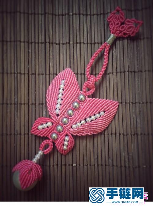 蠟線珍珠蝴蝶掛飾的詳細(xì)制作教程