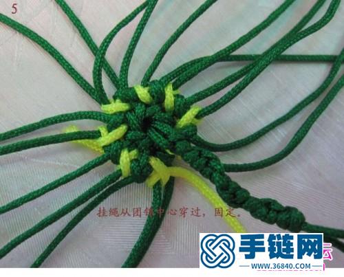 花皮小西瓜掛件的編法教程