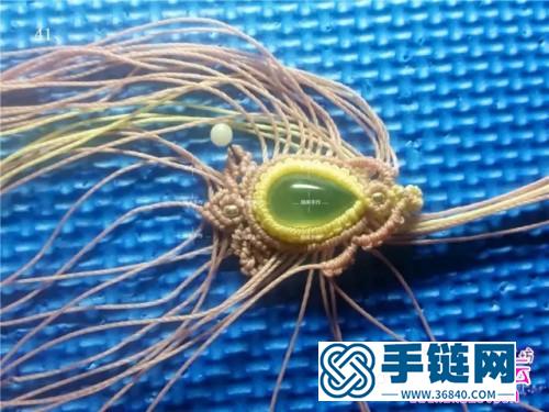 繩編紅粉佳人包石項鏈的詳細編制教程