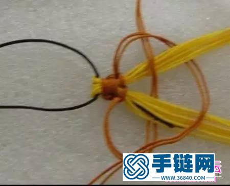 中國結編織豐收的麥穗小掛飾圖解