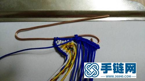 中國結(jié)編織的蝴蝶胸針圖片，有編法教程