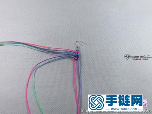 黑瑪瑙炫彩耳環(huán)的制作方法