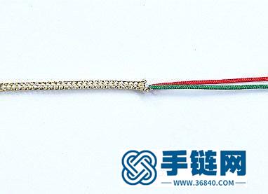 中國結編織制作的圣誕胸針圖解