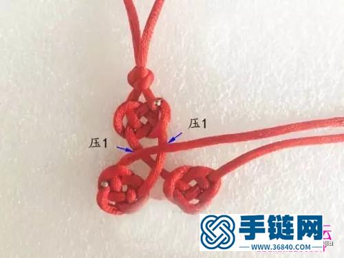 雙錢結組合小掛飾的制作方法