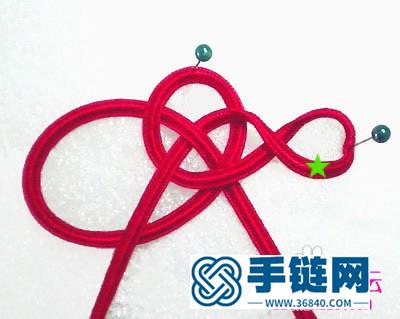 雙錢結編織的雙色古典發簪教程圖解
