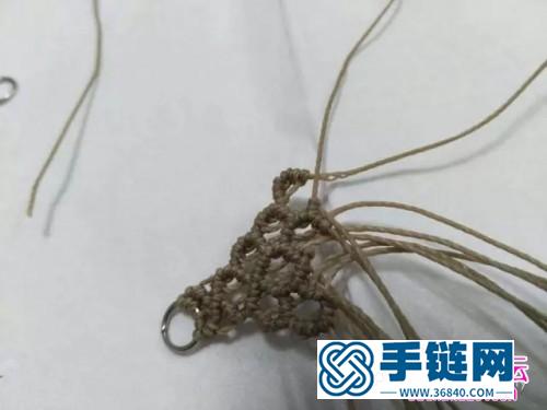 南美蠟線斜卷結(jié)耳環(huán)的詳細(xì)編制圖解