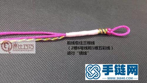 中國結編織金飾手繩的方法圖解