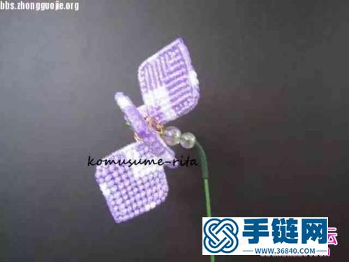 中國結編織的風車花步驟圖解