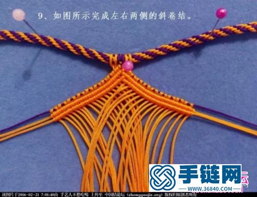 中國結編織印度風串珠項鏈教程
