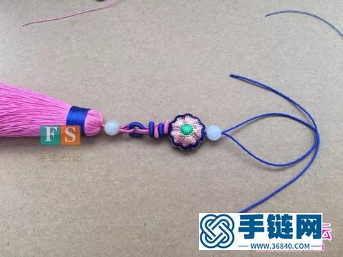 繩編流蘇小吊墜掛飾的詳細制作圖解
