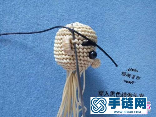 玉線繩編超級瑪麗教程的詳細制作步驟圖