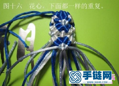 中國結(jié)青花瓷柱的編法步驟圖