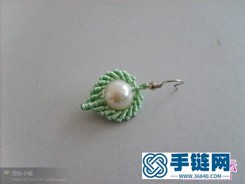 心形珍珠耳環的制作方法
