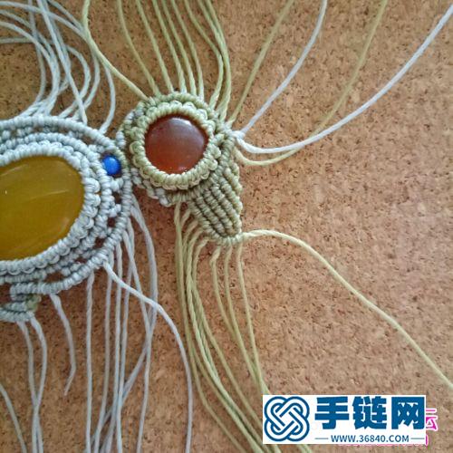 南美蠟線制作的飛翔之羽項鏈教程