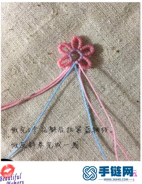南美蠟線、金珠、銀珠花落枝頭胸針的詳細(xì)制作教程