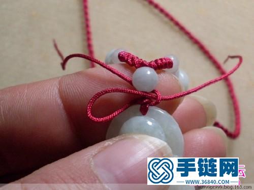 玉墜掛繩打結方法圖（詳細步驟）